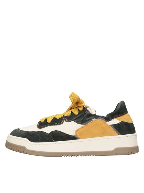 Sneakers in pelle ANDIAFORA | MEET CAM.VERDE-SENAPE-BIANCO